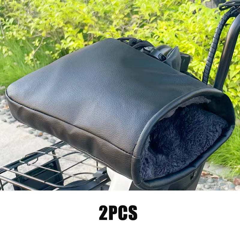 Winter Motorcycle Handlebar Muffs – Waterproof Handmuffs, Gloves, and Warmers for Motorbike & Bicycle Handlebar Covers