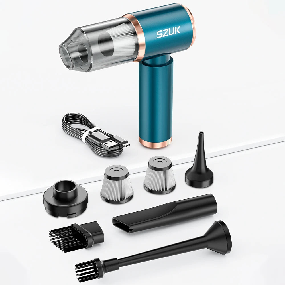Car Vacuum Cleaner – Strong Suction, Wireless & Portable Mini Handheld Vacuum for Car, Home & Keyboard Cleaning