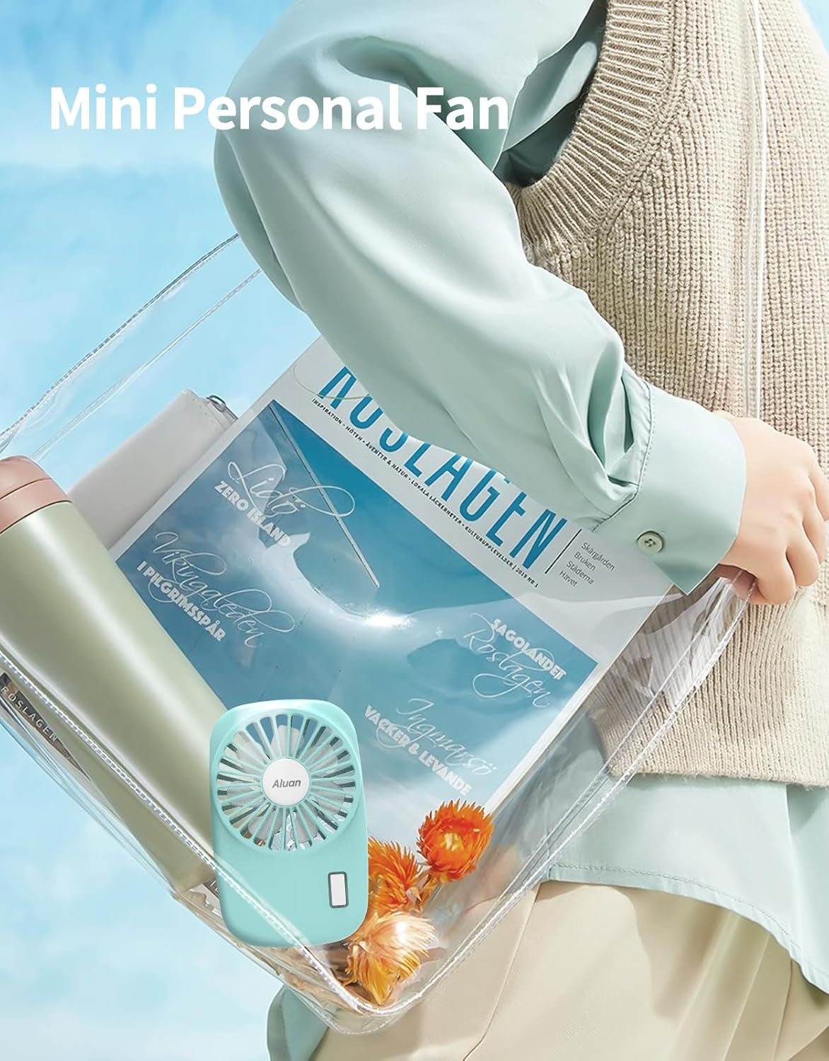 Handheld Mini Fan – Powerful, Portable, USB Rechargeable with Adjustable Speed, Perfect for Kids, Women, Men & Outdoor Use