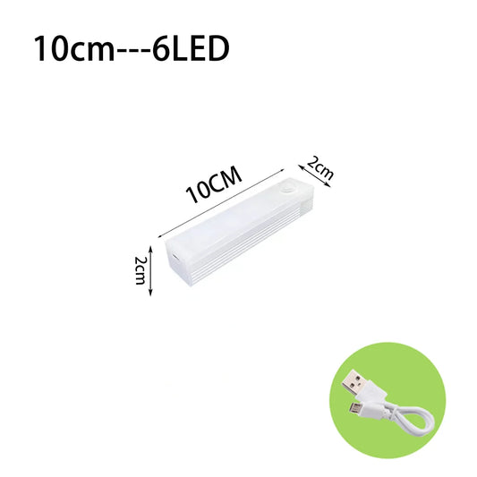 LED Motion Sensor Light Wireless Rechargeable Night Light with USB Type-C Charging – Cabinet, Wardrobe, Staircase, Kitchen Backlight