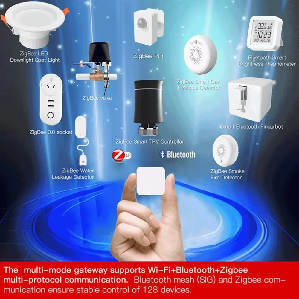 Tuya Zigbee Hub Gateway – Multi-Mode Smart Home Automation Bridge for Zigbee Devices, Works with Smart Life App