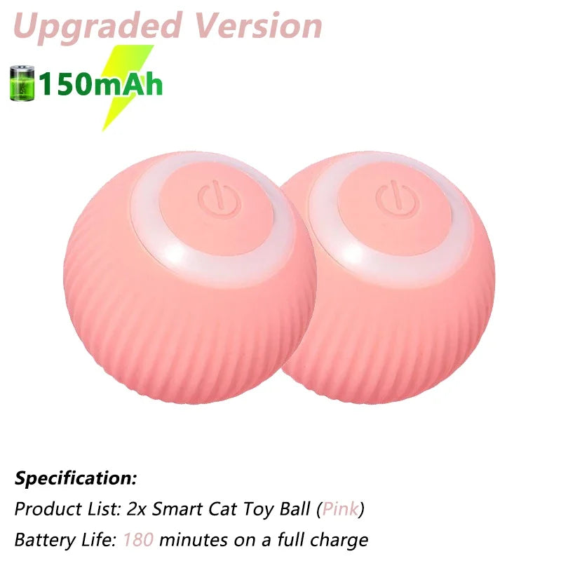 Smart Electric Rolling Cat Ball – Interactive Automatic Rotating Toy for Active Cats & Fun Playtime
