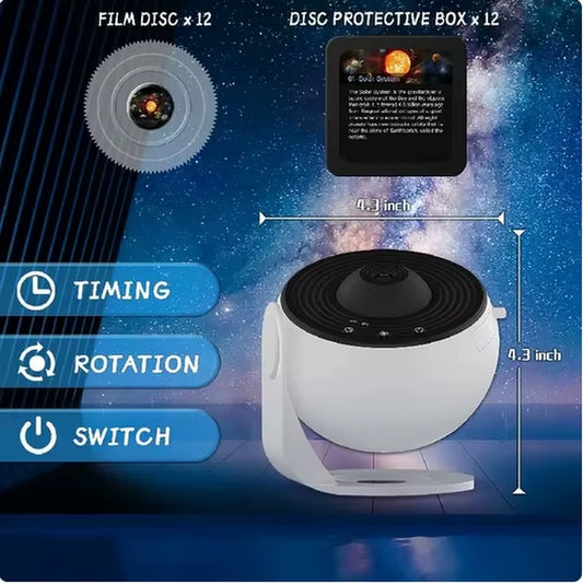 Galaxy Projector Night Light – 360° Rotating Starry Sky LED Lamp for Kids’ Bedrooms, Home Decor & Perfect Gifts