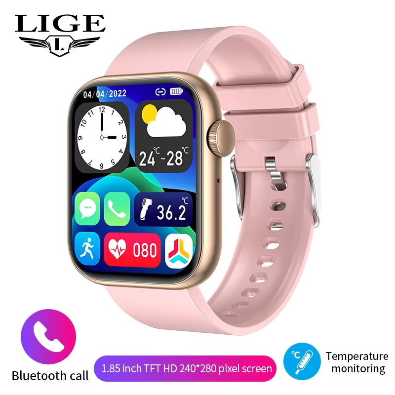 2025 Smartwatch with Wireless Charging – Bluetooth Calling, Custom Watch Faces | Fitness Tracker for Men & Women