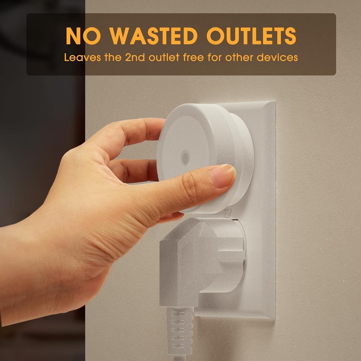  LED Night Lights Plug into Wall [4-Pack.] Automatic Light Sensor | Warm White Glow | For Kids, Bathroom, Hallway & More