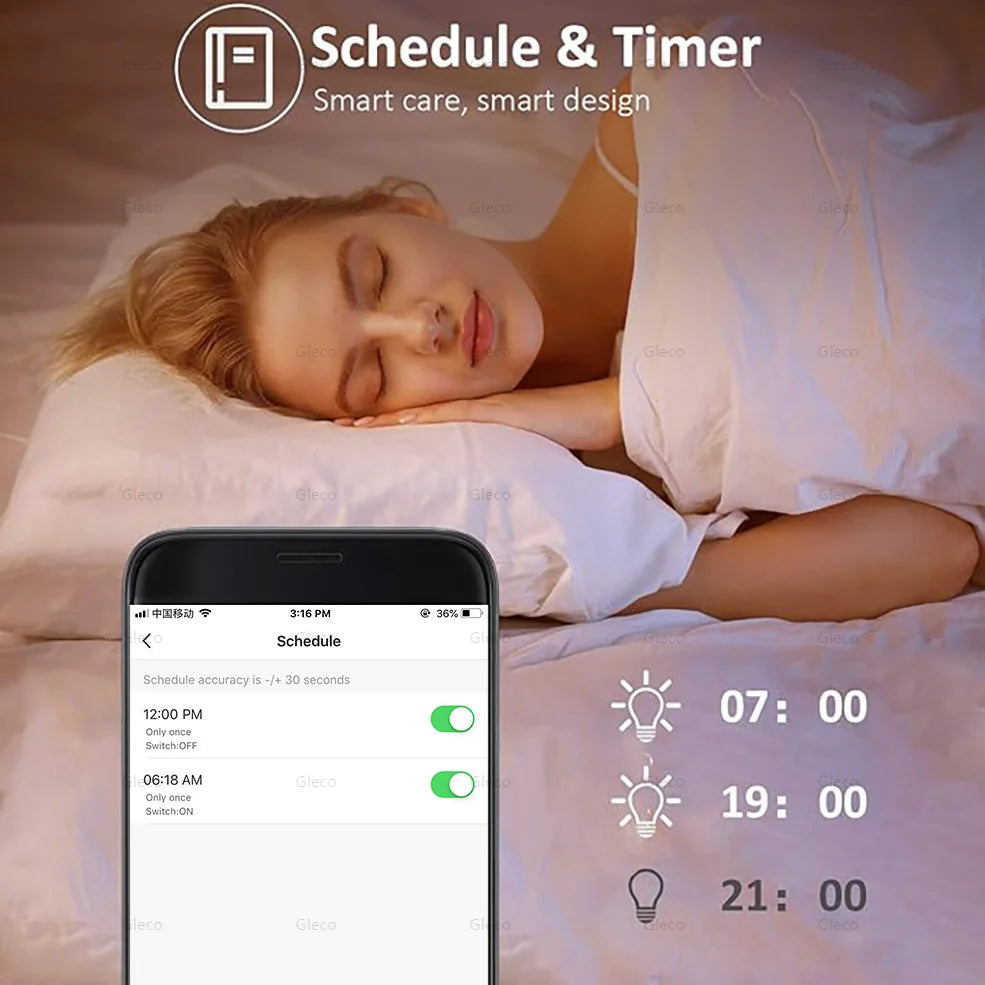  Tuya Smart LED Bulb – Dimmable WiFi + Bluetooth Light | E27 Base, 110V–220V | Alexa & Google Home Compatible | App-Controlled Home Lighting