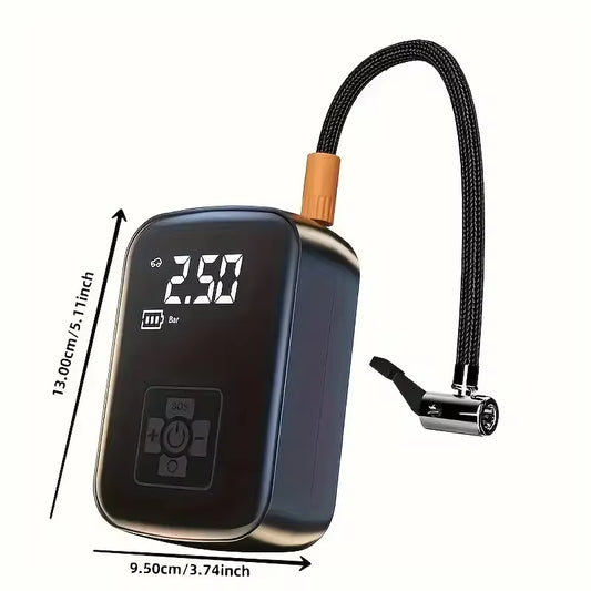 1Pc Wireless Electric Tire Inflator Pump – Portable Air Compressor for Car, Motorcycle, Bicycle, Boat, Auto Tires, and Balls