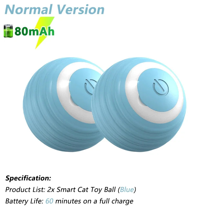 Smart Electric Rolling Cat Ball – Interactive Automatic Rotating Toy for Active Cats & Fun Playtime
