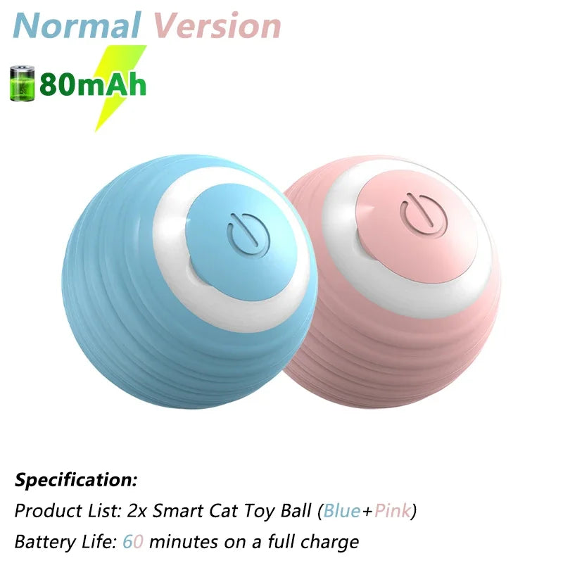 Smart Electric Rolling Cat Ball – Interactive Automatic Rotating Toy for Active Cats & Fun Playtime