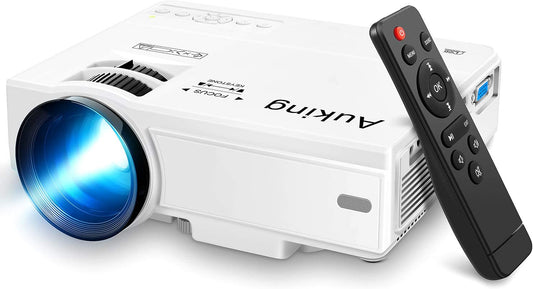 2025 Upgraded Mini Projector – Full HD 1080P Home Theater Video Projector, Compatible with HDMI, USB, AV, Smartphone, TV Box & Laptop