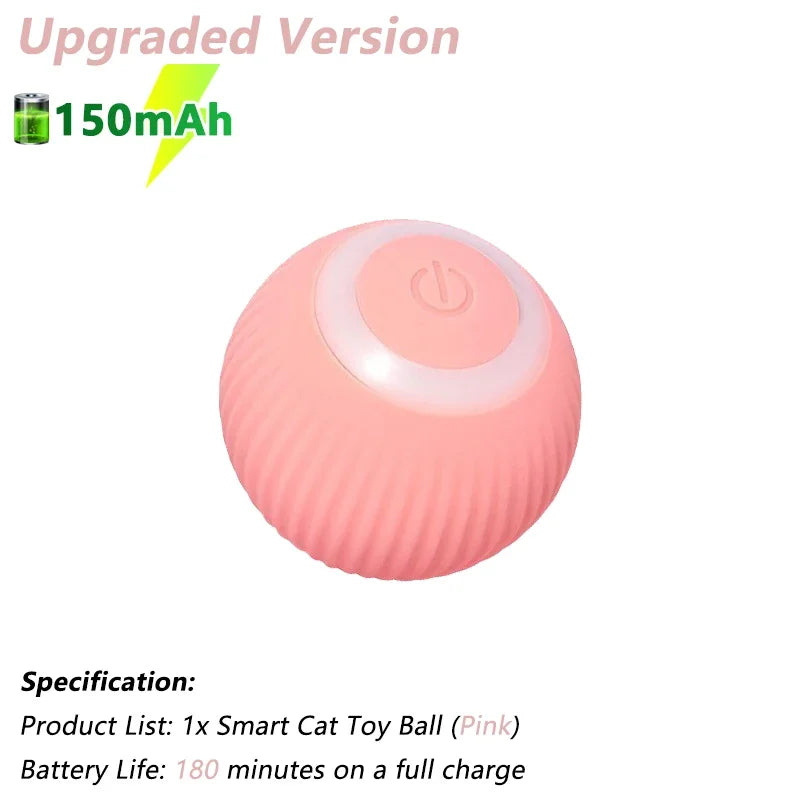 Smart Electric Rolling Cat Ball – Interactive Automatic Rotating Toy for Active Cats & Fun Playtime