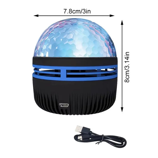 USB Aurora Projection Mini Lamp – Creative Ambient Night Light | Ground Projector for Bedrooms, Photoshoots, or Birthday Gifts