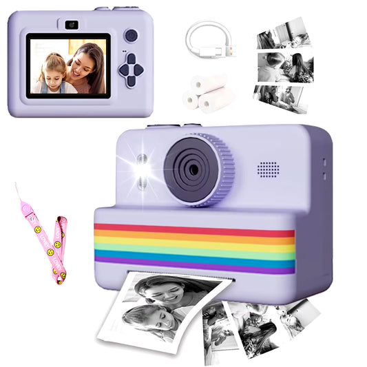Digital Kids Camera with Mini Thermal Printer – Portable Instant Photo Printer, 2.8" Screen, HD Video, Fun Gift Toy for Children