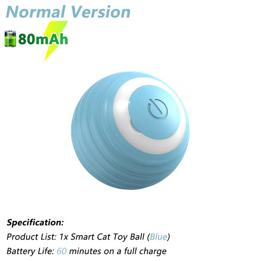 Smart Electric Rolling Cat Ball – Interactive Automatic Rotating Toy for Active Cats & Fun Playtime