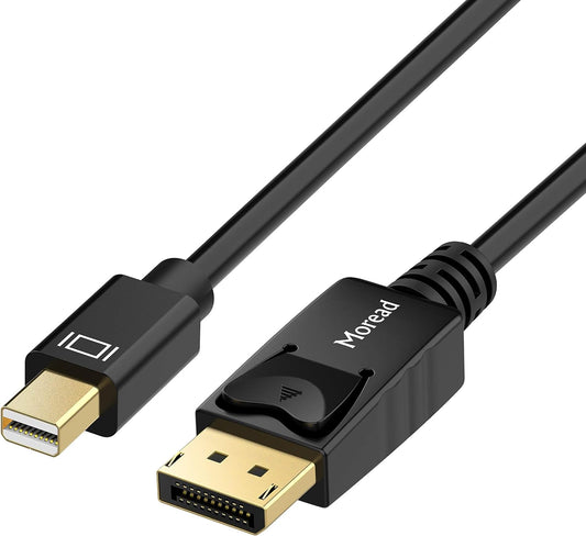 6ft Mini DisplayPort to DisplayPort Cable – Gold-Plated, 4K@60Hz & 2K@144Hz, Black