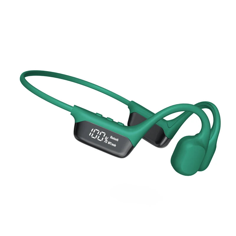 Bluetooth 5.4 Bone Conduction Headphones – Wireless IPX8 Waterproof Sports Earphones with 32GB MP3 Player, Perfect for Swimming & Outdoor Activities