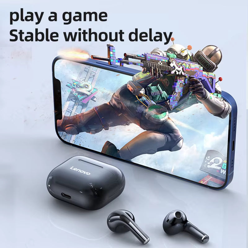 Original LP40 Bluetooth 5.0 TWS Wireless Earphones – Ergonomic Human Ear Design, Simple Operation, Secure Fit, True Wireless Stereo Headset