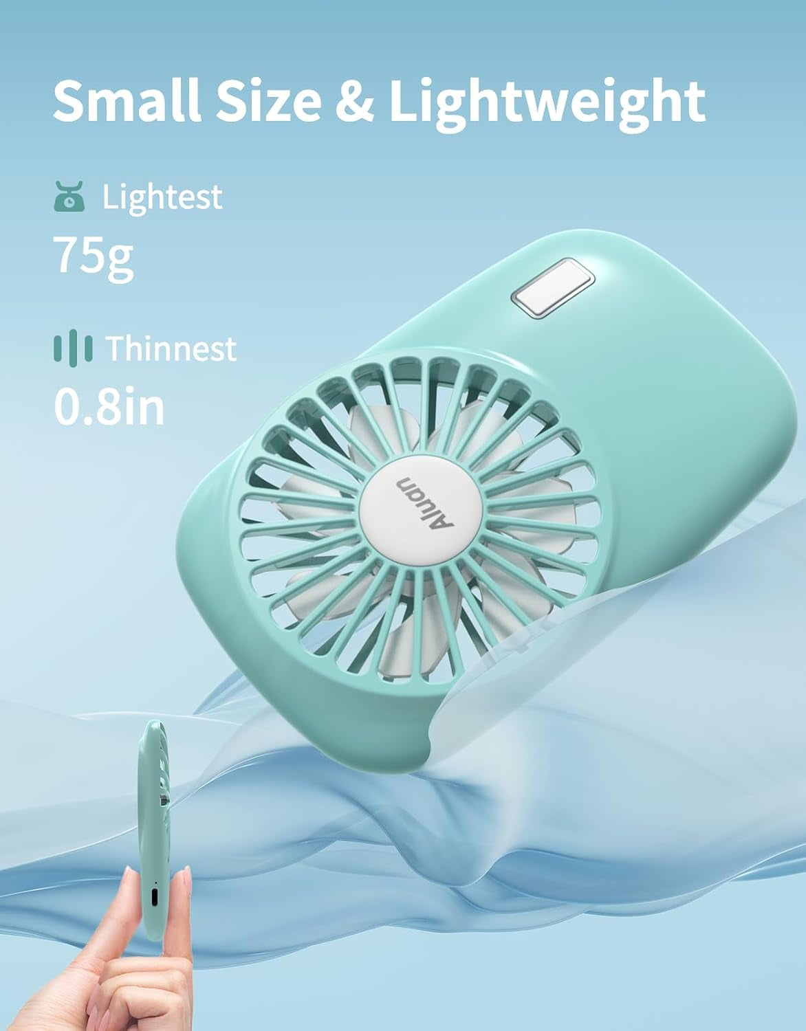 Handheld Mini Fan – Powerful, Portable, USB Rechargeable with Adjustable Speed, Perfect for Kids, Women, Men & Outdoor Use