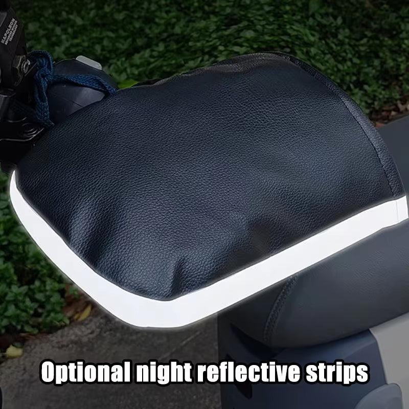 Winter Motorcycle Handlebar Muffs – Waterproof Handmuffs, Gloves, and Warmers for Motorbike & Bicycle Handlebar Covers